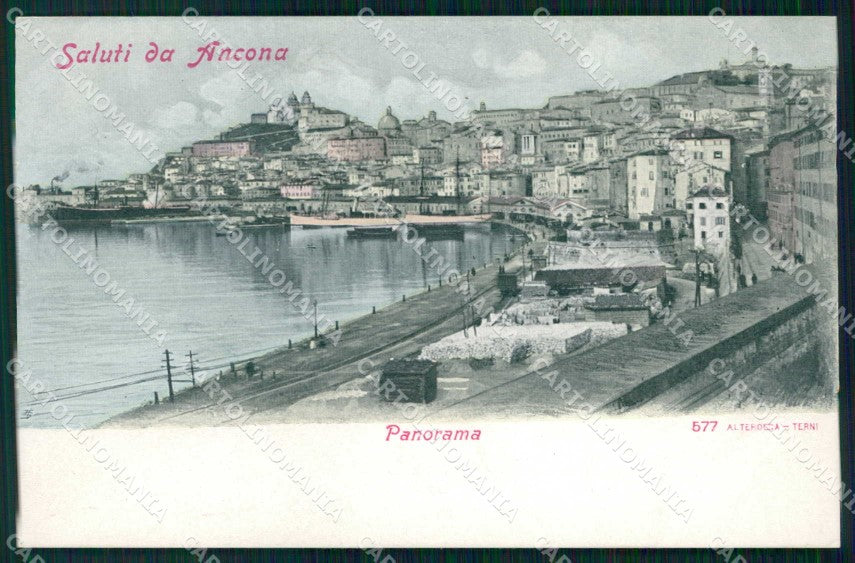Ancona Città Saluti da Barche Alterocca 577 cartolina RB5523 – fronte