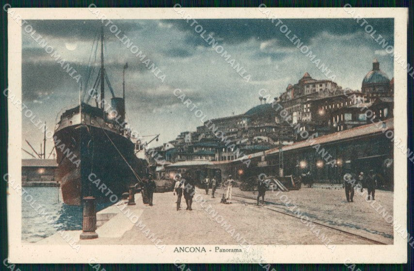 Ancona Città Nave Chiaro di Luna cartolina RB5524 – fronte