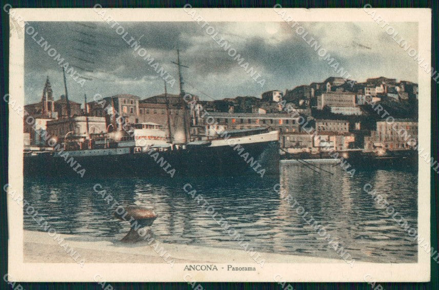 Ancona Città Nave Chiaro di Luna cartolina RB5525 – fronte