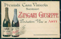 Asti Città Premiata Casa Vinicola Pubblicitaria ABRASA cartolina RB5535 – fronte