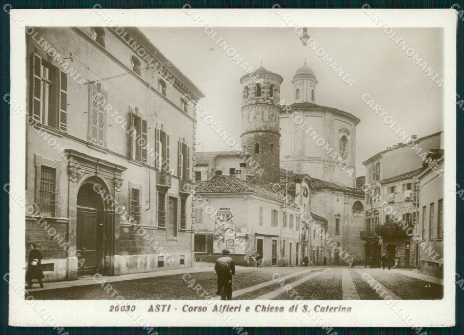 Asti Città Corso Alfieri Chiesa Santa Caterina FG Foto cartolina RB5539 – fronte
