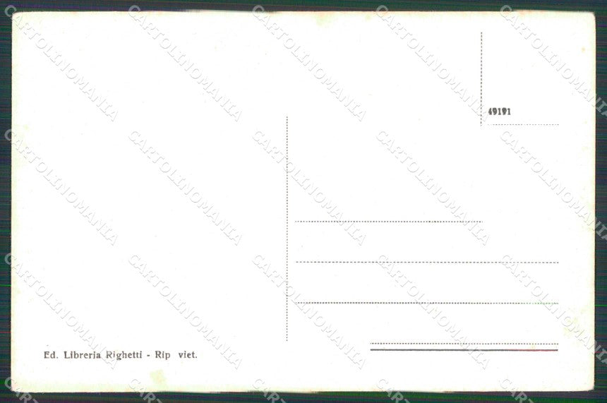 Alessandria Acqui Terme Grande Albergo Antiche Terme cartolina RB5540 – retro