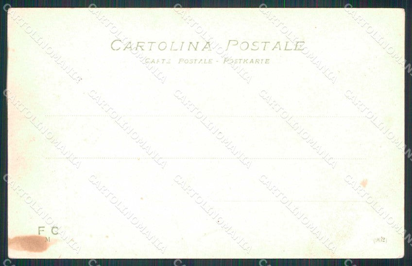 Biella Andorno Micca Grand Hotel Bagni Cortile Fotocromo 1934 cartolina RB5552 – retro