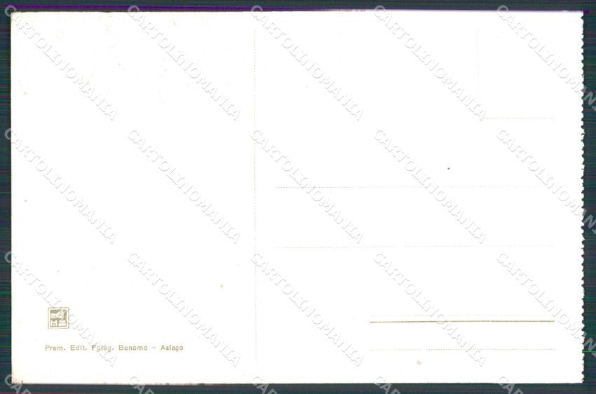 Vicenza Asiago Bosco del Pruno Villa Elma dal Brun cartolina RB5557 – retro