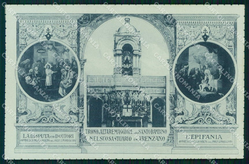 Genova Arenzano Santuario del Santo Bambino Altare Maggiore cartolina RB5564 – fronte