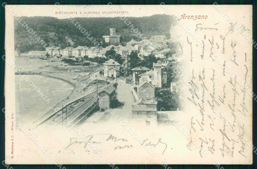 Genova Arenzano Ristorante Albergo Velocipedisti Modiano 318 cartolina RB5566 – fronte