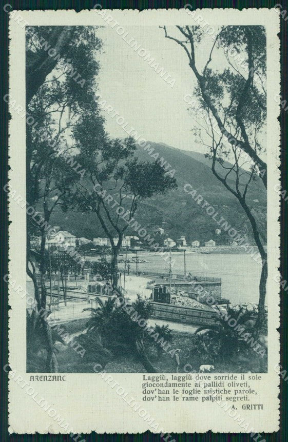 Genova Arenzano Poesia Veduta tra gli Oliveti cartolina RB5567 – fronte