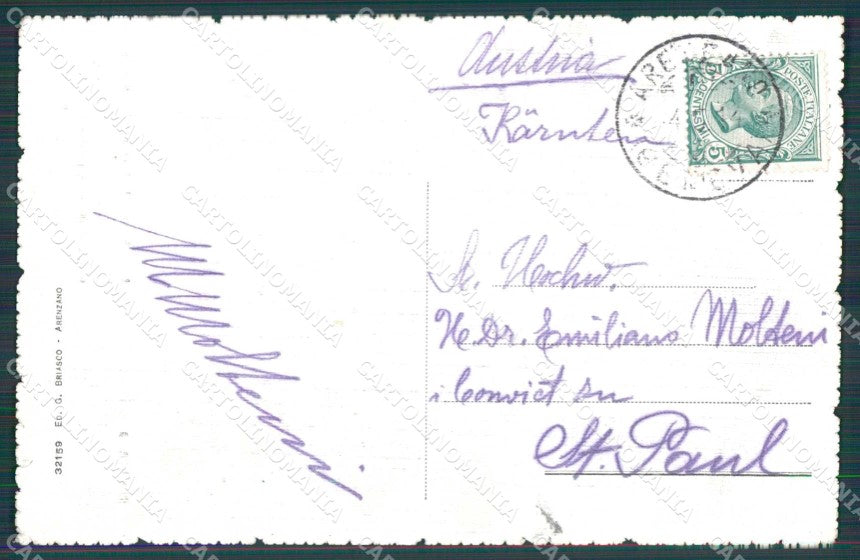 Genova Arenzano Poesia Veduta tra gli Oliveti cartolina RB5567 – retro