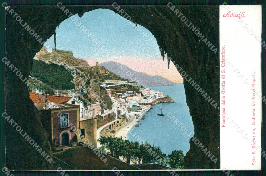 Salerno Amalfi Veduta dalla Grotta di San Cristoforo cartolina RB5574 – fronte