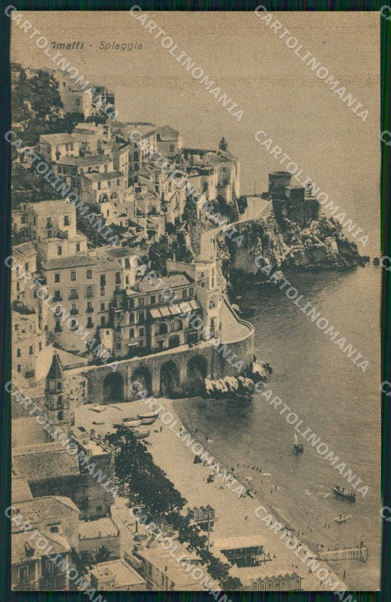 Salerno Amalfi Spiaggia Barche cartolina RB5575 – fronte