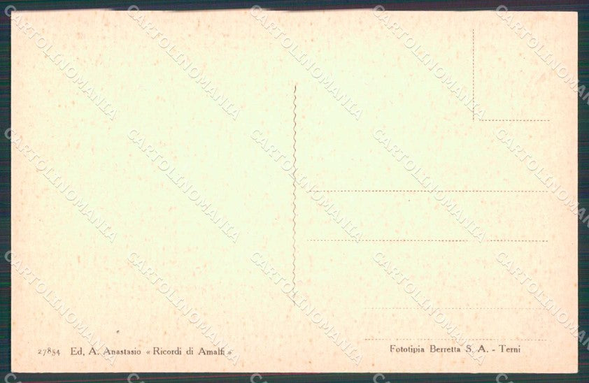 Salerno Amalfi Spiaggia Barche cartolina RB5575 – retro