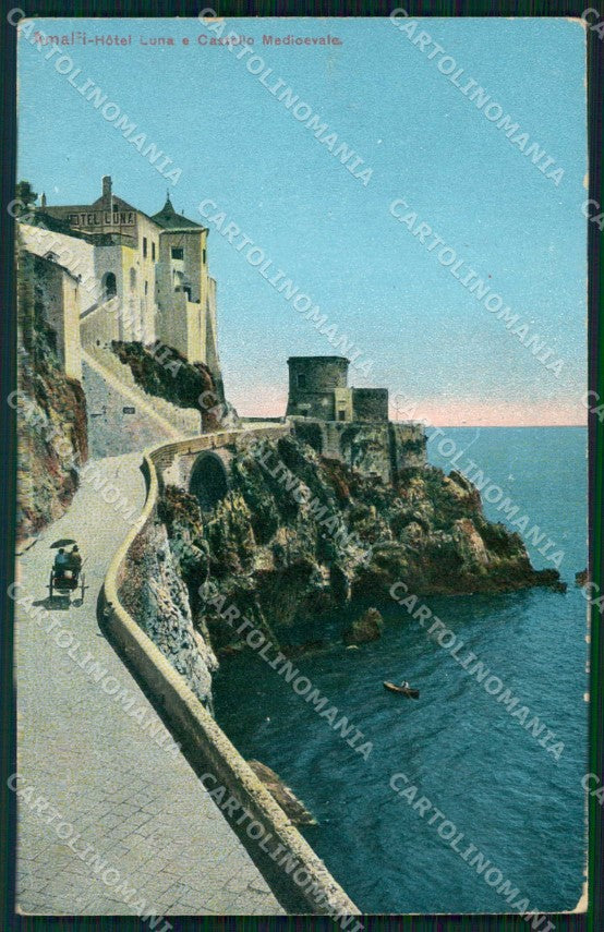 Salerno Amalfi Hotel Luna Castello Medioevale cartolina RB5583 – fronte