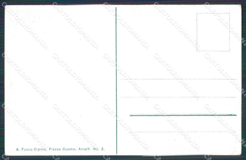 Salerno Amalfi Hotel Luna Castello Medioevale cartolina RB5583 – retro