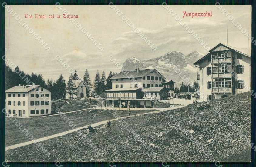 Belluno Cortina d'Ampezzo Tre Croci Tofana Stengel 2755 cartolina RB5607 – fronte