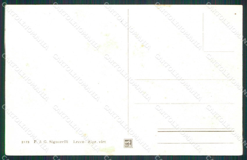 Lecco Città Acquate Casa di Lucia Promessi Sposi cartolina RB5616 – retro