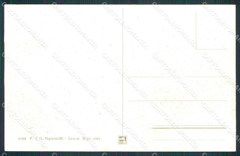 Lecco Città Acquate Casa di Lucia Promessi Sposi cartolina RB5618 – retro