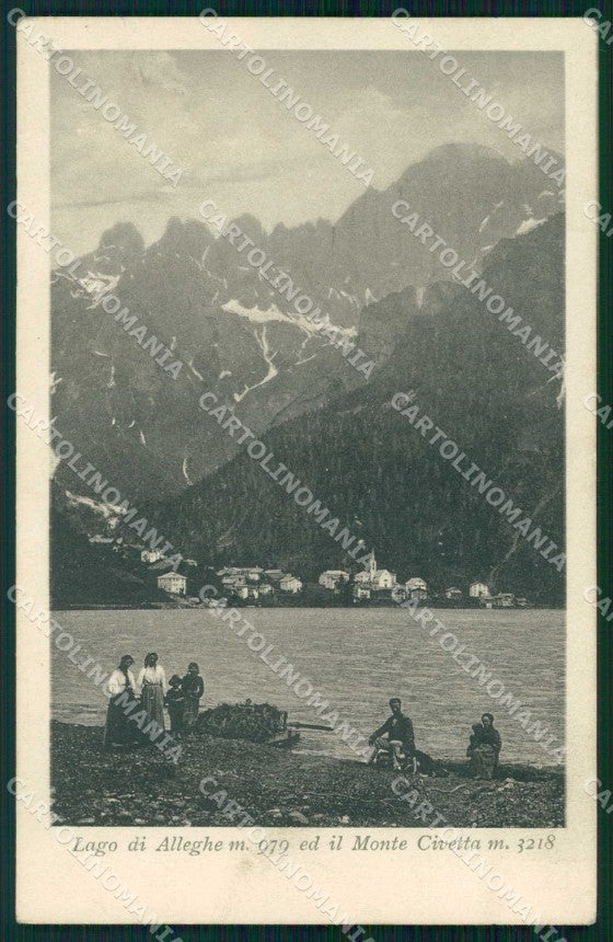 Belluno Alleghe Lago Monte Civetta Breveglieri 867 cartolina RB5651 – fronte