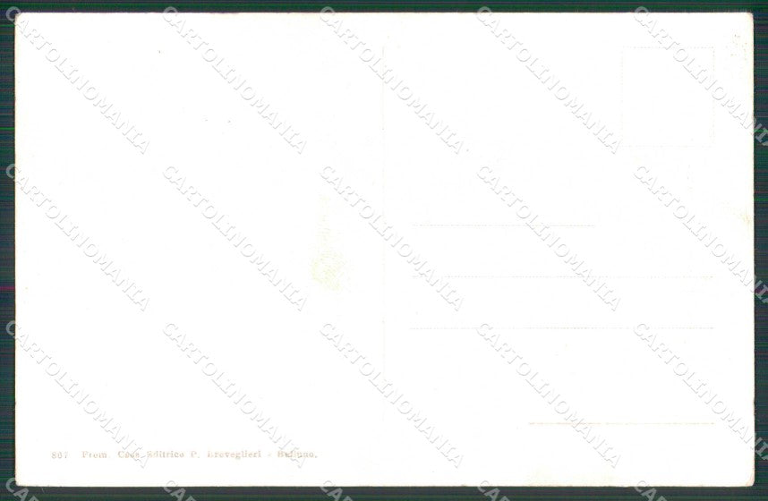 Belluno Alleghe Lago Monte Civetta Breveglieri 867 cartolina RB5651 – retro