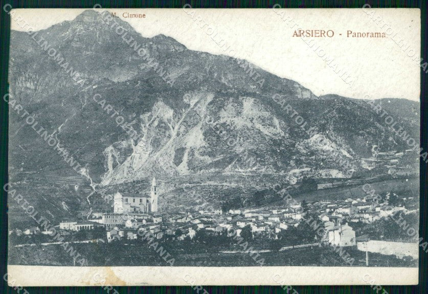 Vicenza Arsiero Veduta Generale Monte Cimone cartolina RB5661 – fronte