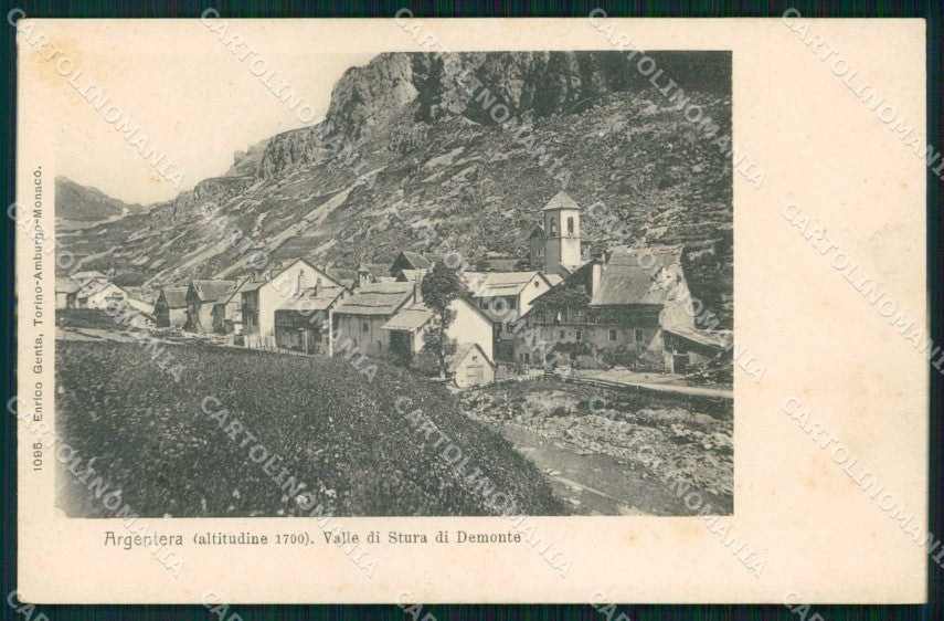 Cuneo Argentera Valle di Stura di Demonte Genta 1095 cartolina RB5666 – fronte