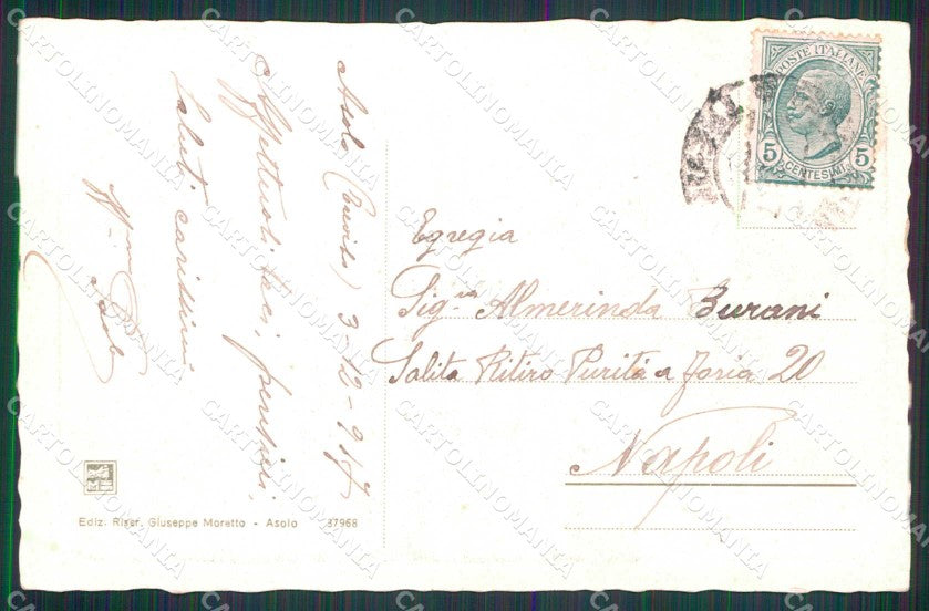 Treviso Asolo Mura Piazza Noli cartolina RB5671 – retro
