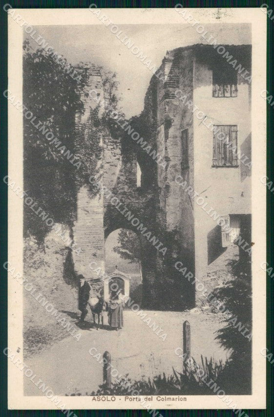 Treviso Asolo Porta del Colmarion PIEGA cartolina RB5672 – fronte