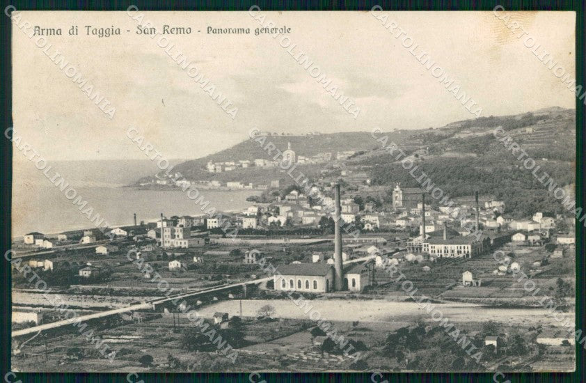 Imperia Taggia Arma Veduta Generale Brunner 510 6 cartolina RB5679 – fronte