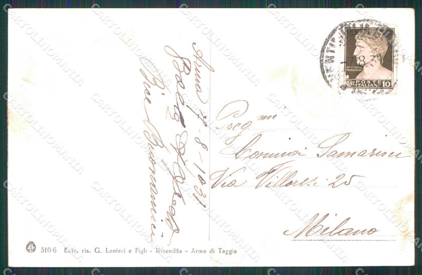 Imperia Taggia Arma Veduta Generale Brunner 510 6 cartolina RB5679 – retro