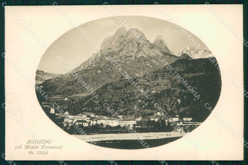 Belluno Agordo Monte Framont Breveglieri 289 cartolina RB5688 – fronte