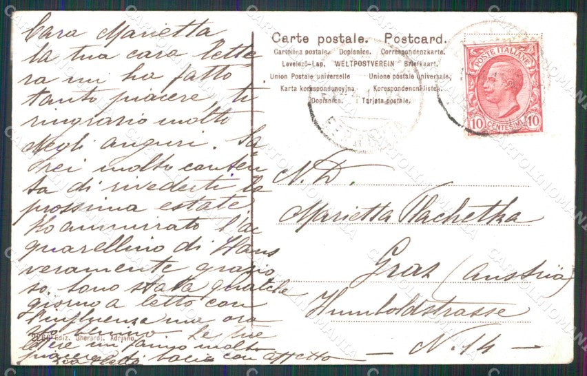 Livorno Città Antignano Castello del Boccale Marchesa Ugolini cartolina RB5713 – retro