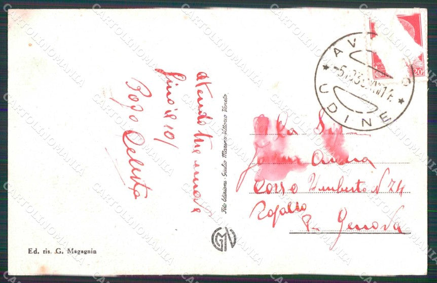 Pordenone Aviano Saluto da ABRASA cartolina RB5719 – retro