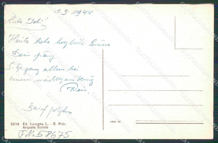 Alessandria Arquata Scrivia Antica Porta Secolo IV cartolina RB5723 – retro