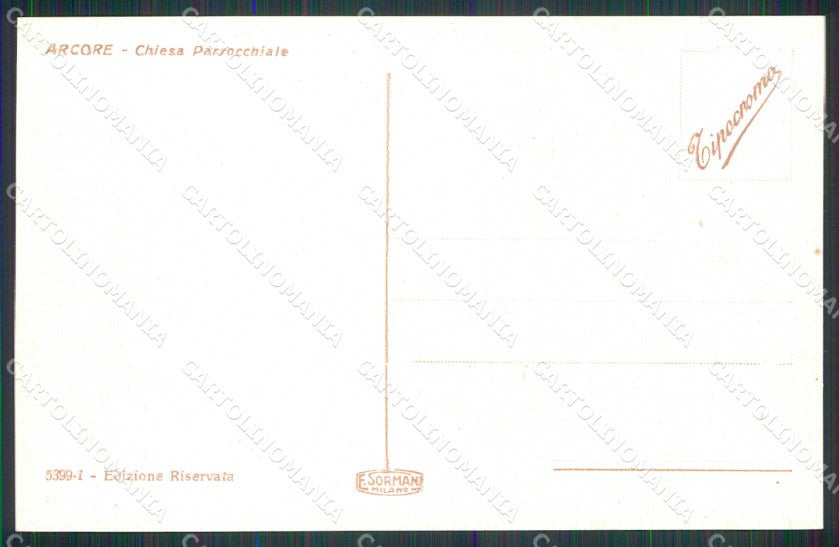 Milano Arcore Chiesa Parrocchiale cartolina RB5728 – retro