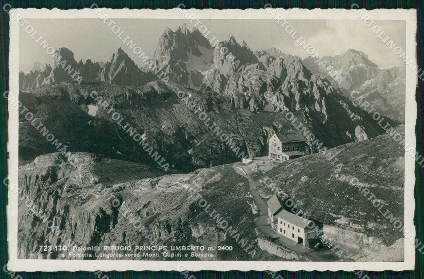 Belluno Auronzo di Cadore Forcella Longeres Rifugio Franzl Foto cartolina RB5743 – fronte