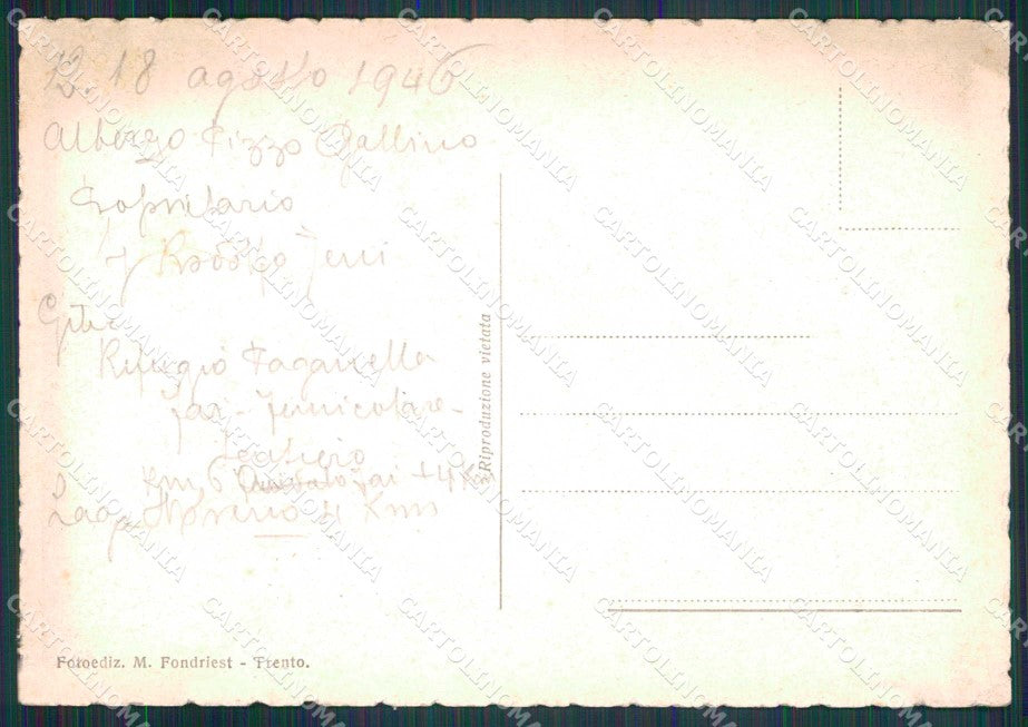 Trento Andalo Veduta Generale FG cartolina RB5751 – retro