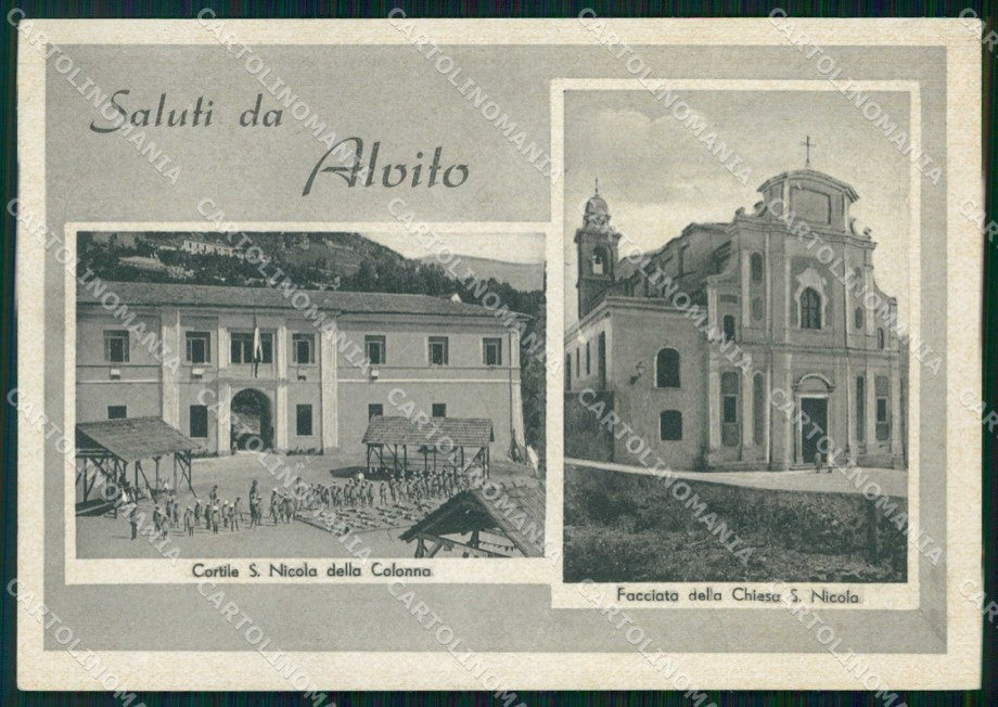 Frosinone Alvito Saluti da Chiesa S Nicola Alterocca 158948 FG cartolina RB5752 – fronte