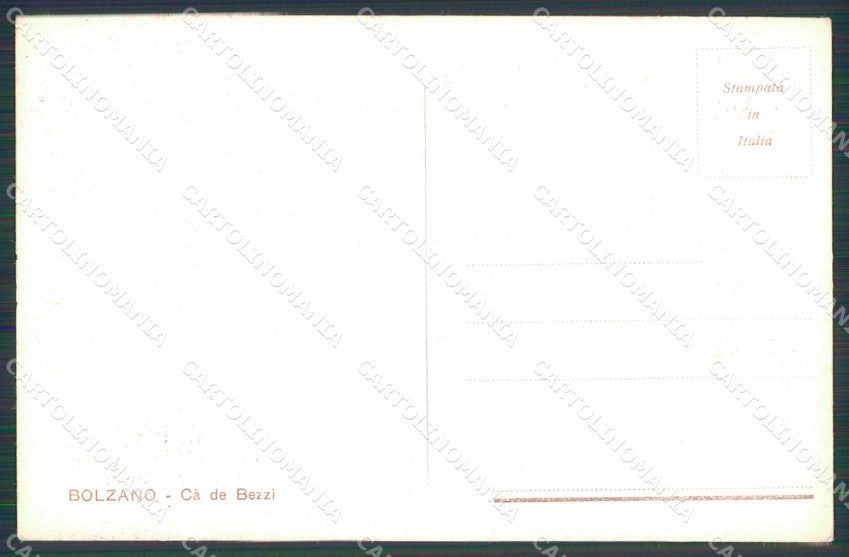 Bolzano Città Cà de Bezzi cartolina RB5762 – retro