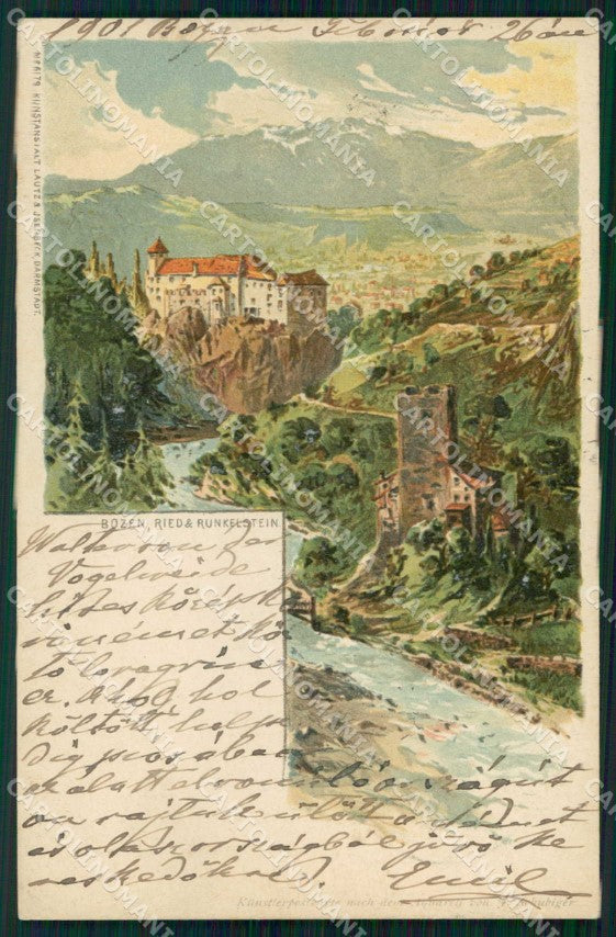 Bolzano Città Castello Runkelstein cartolina RB5771 – fronte