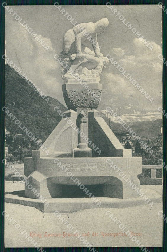 Bolzano Città Re Mitologico dei Ladini Laurino cartolina RB5772 – fronte