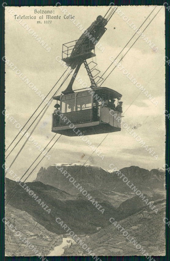 Bolzano Città Teleferica Monte Colle Franzl 300 61 cartolina RB5773 – fronte