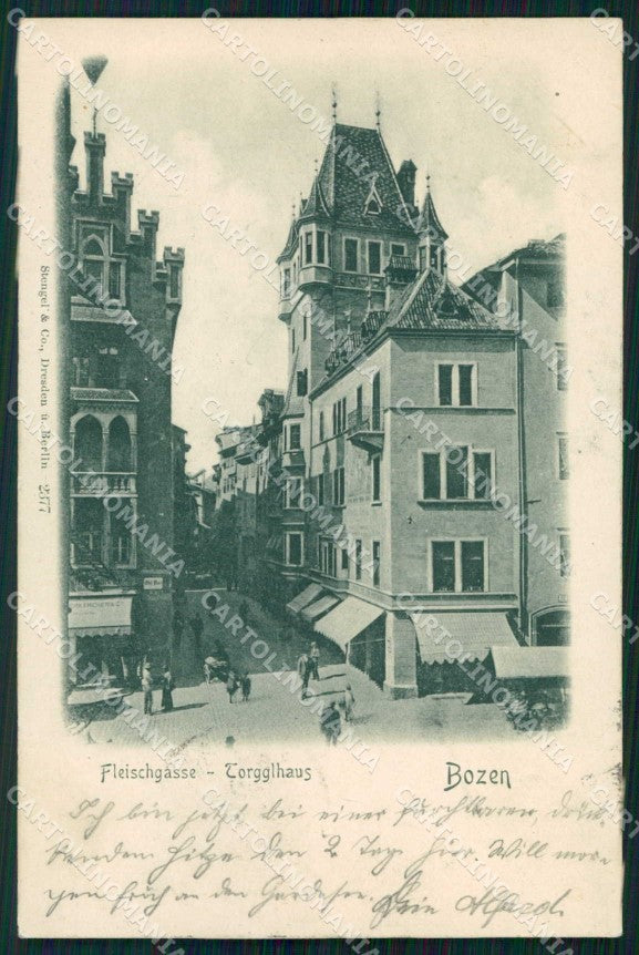 Bolzano Città Vicolo della Carne Stengel 2377 cartolina RB5774 – fronte