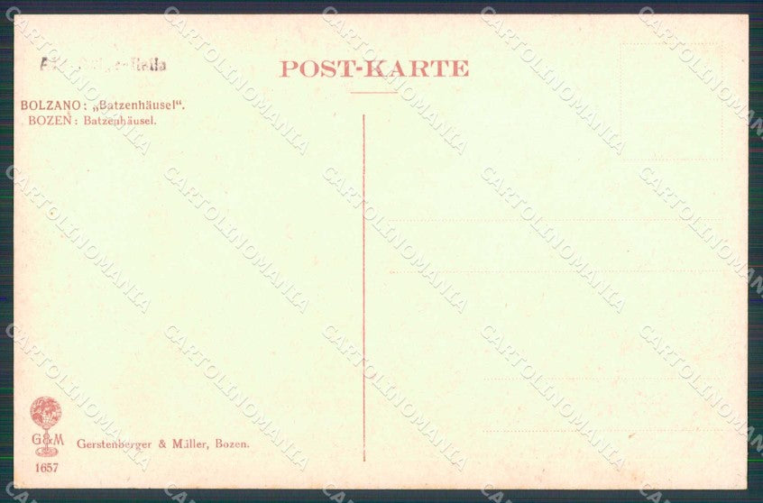 Bolzano Città Batzenhausel cartolina RB5778 – retro