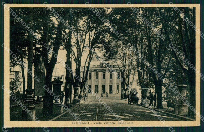 Bolzano Città Viale Vittorio Emanuele ABRASA cartolina RB5785 – fronte