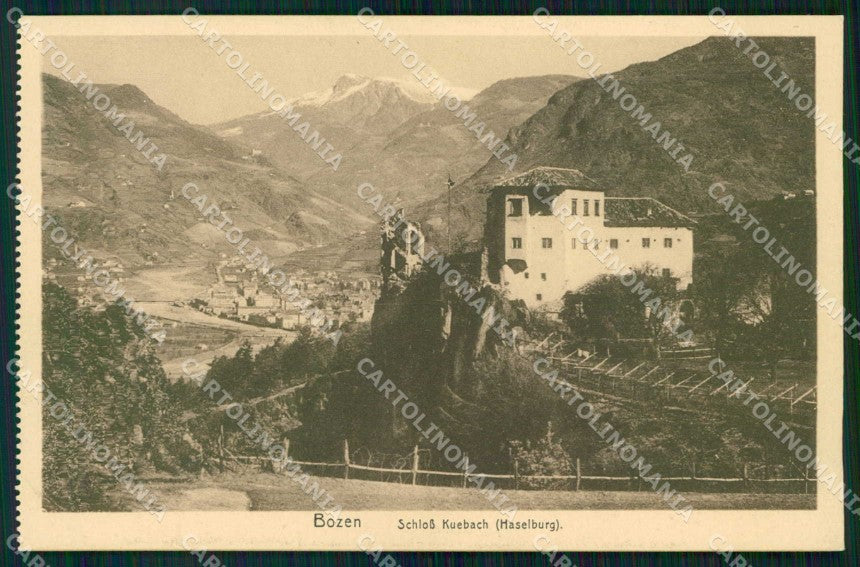 Bolzano Città Castel Flavon Haselburg cartolina RB5791 – fronte