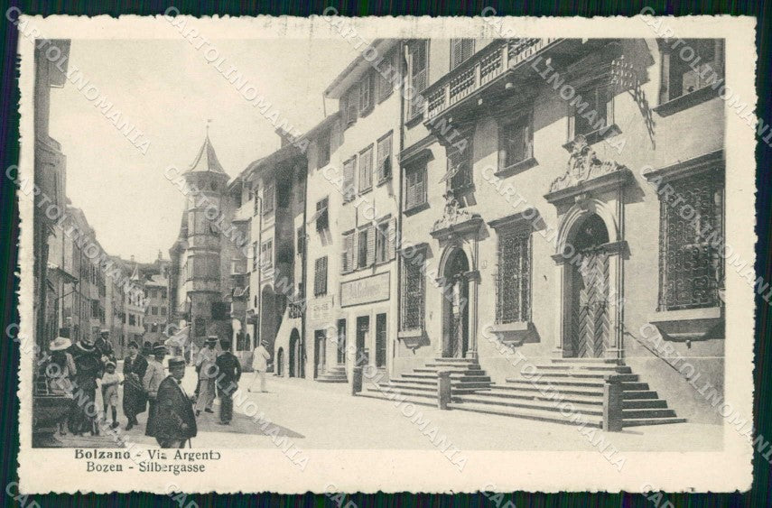 Bolzano Città Via Argento cartolina RB5797 – fronte