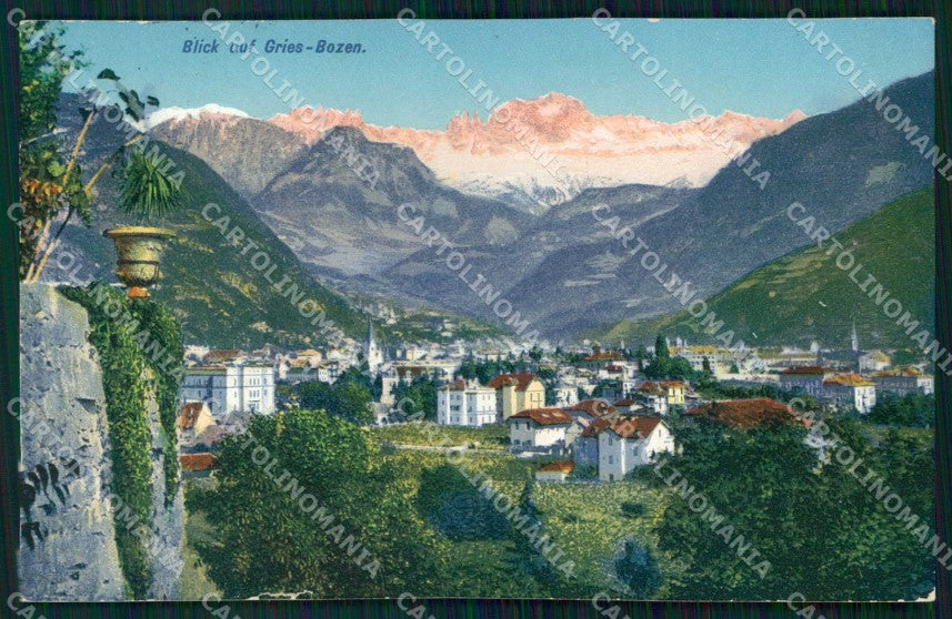 Bolzano Città Veduta di Gries Rosengarten cartolina RB5800 – fronte