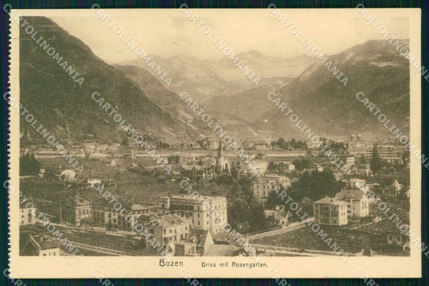 Bolzano Città Veduta di Gries Rosengarten cartolina RB5811 – fronte