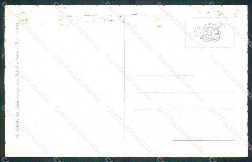 Bolzano Città Lago di Costalovara sul Renon Franzl 301 31 COLLA cartolina RB5812 – retro