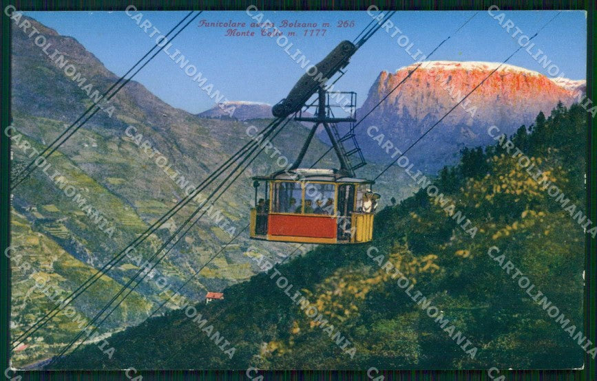 Bolzano Città Funicolare Aerea Monte Colle Franzl 500 159 cartolina RB5814 – fronte