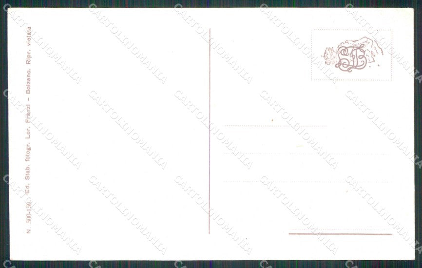 Bolzano Città Funicolare Aerea Monte Colle Franzl 500 159 cartolina RB5814 – retro